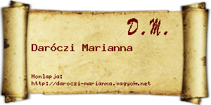 Daróczi Marianna névjegykártya