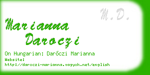 marianna daroczi business card